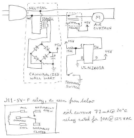 scan of hand-drawn schematic